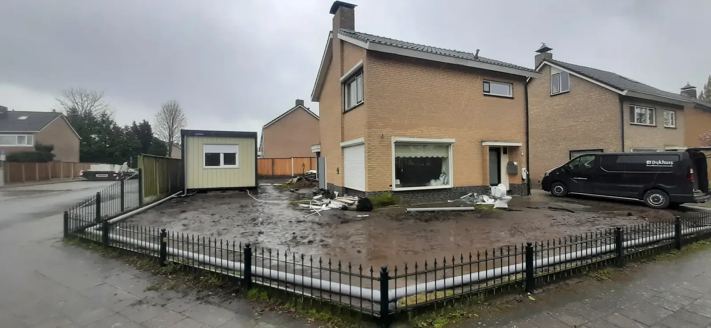 Dijkhuis oude situatie ecologische renovatie losser